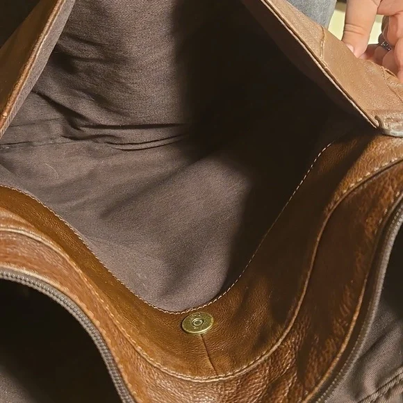 Fossil Atlas EW Brown Leather Messenger Bag